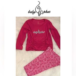 Girls Baby Phat Two-Piece Pajama Set